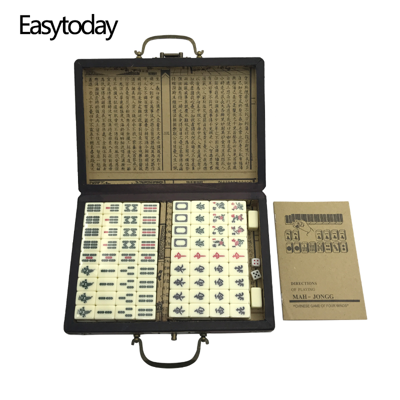 Board Game Instruction - 미니 중국 장난감 앤티크 마작 게임