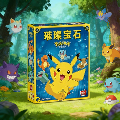 Board Game Pokemon - 아스모디 눈부신 보석 포켓몬 보드 게임