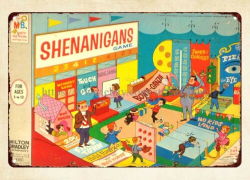 Board Game Store - Shenanigans 보드 게임 1964 금속 주석