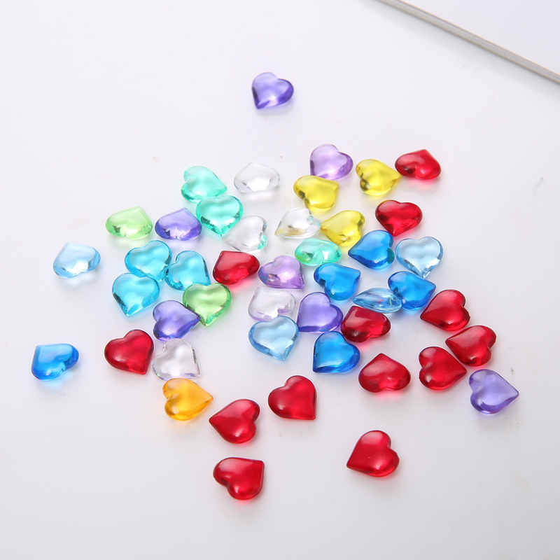 100PCS 10*4mm 하트 모양 아크릴 투명한 전당 - Board Game Vector 리뷰 및 가격