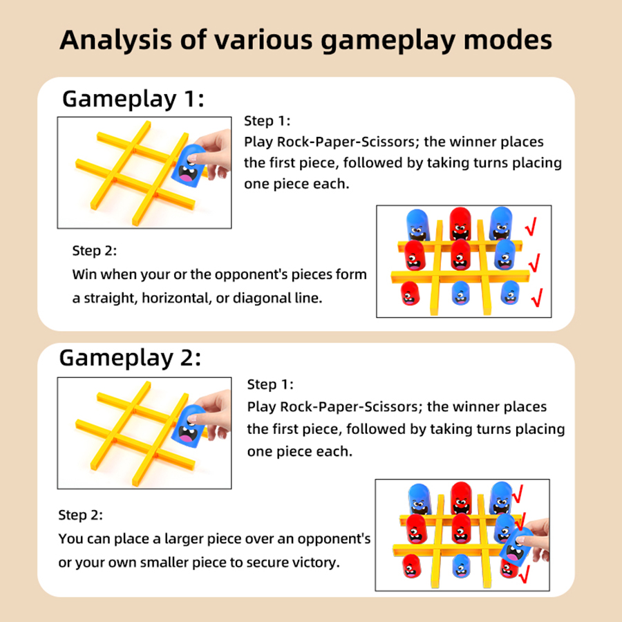 KNYYSECQ 틱택토 게임 창의적인 네스팅 인형 먹는 - Strategy Board Game 리뷰 및 가격