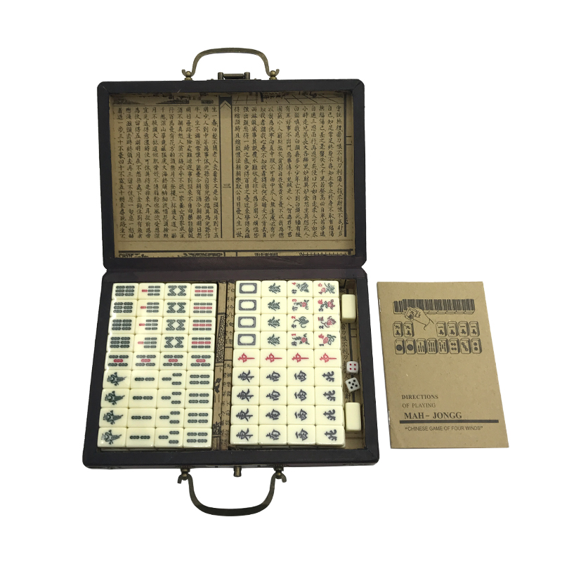 미니 중국 장난감 앤티크 마작 게임 영어 설명서 포함  - Board Game Instruction 리뷰 및 가격