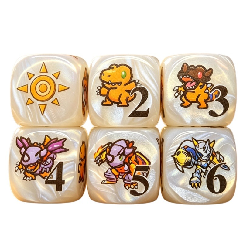 2개/세트 디지몬 DTCG 옴니몬 아구몬 토큰 다면체  - Board Game Vector 리뷰 및 가격