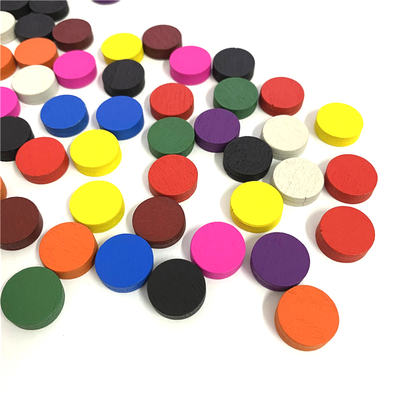 100 조각 직경 15*5MM 나무 전당포 게임 조각  - Board Game Vector 리뷰 및 가격