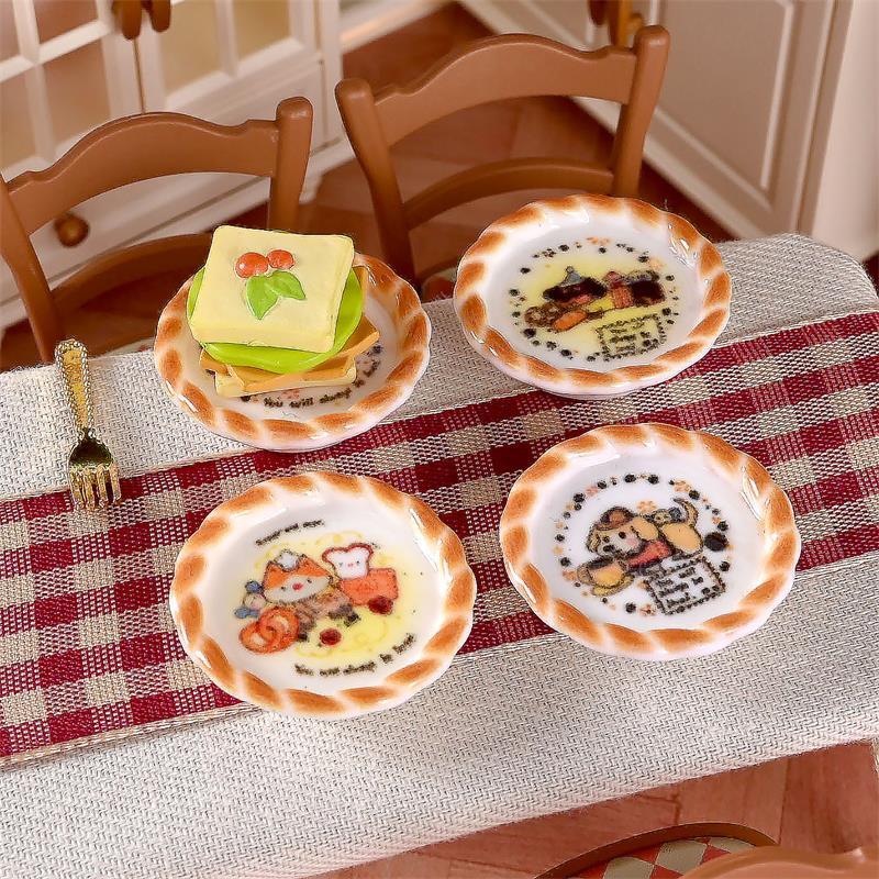 10개 세트 인형집 미니어처 강아지 프린트 빵 팬 모델 - Miniature Terrain Set 리뷰 및 가격