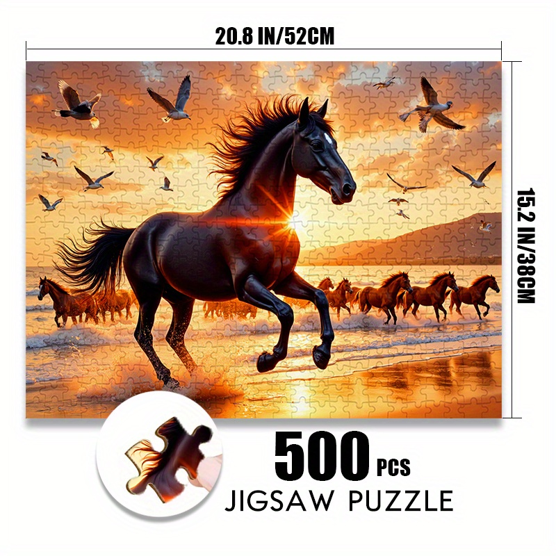 500/1000피스 종이 퍼즐: 석양 해안의 질주하는  - Jigsaw Puzzle Adult 리뷰 및 가격