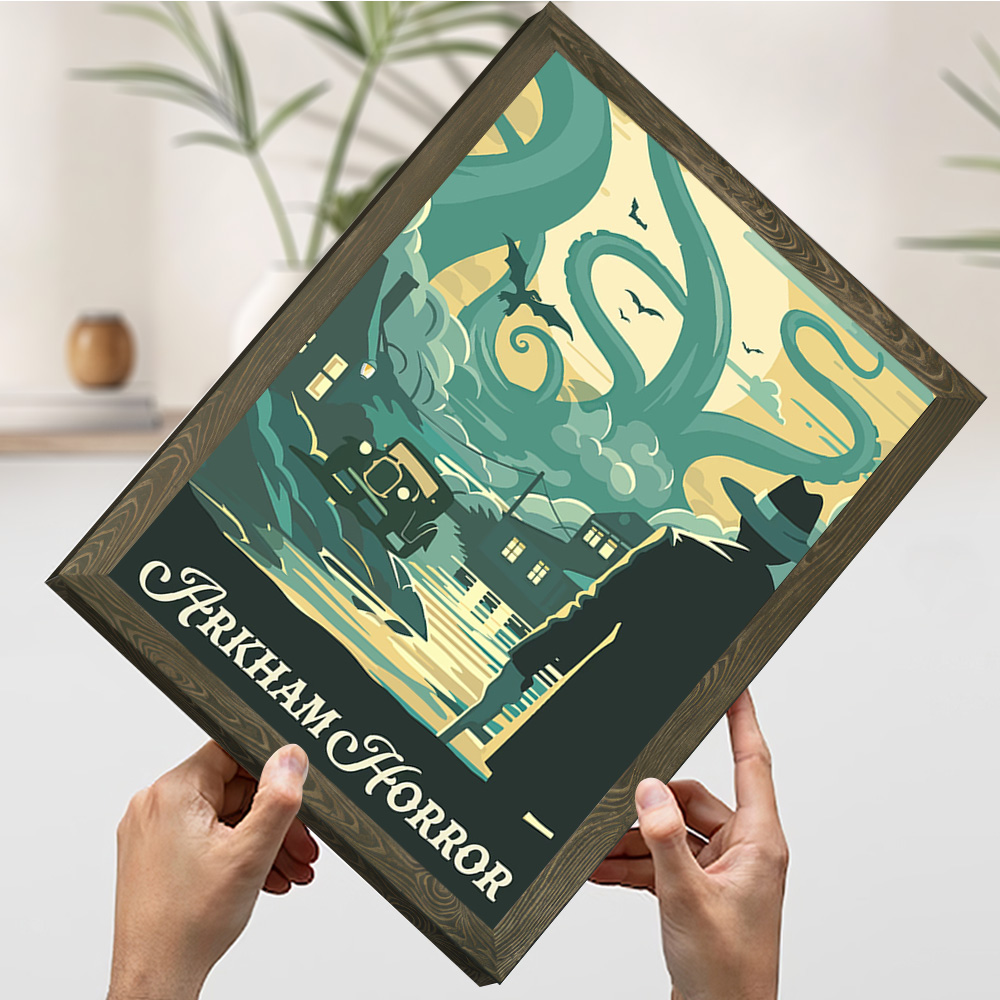 아캄 호러 보드 게임에서 영감을 받은 인쇄 포스터, 맞 - Board Game Inspiration 리뷰 및 가격