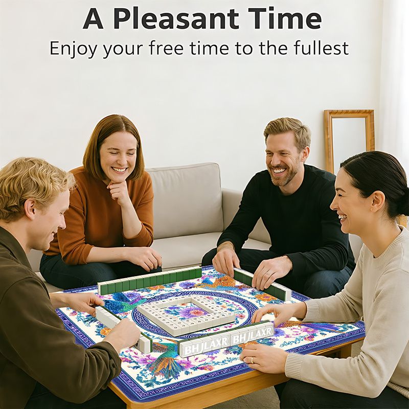 VIKAMA 레트로 동양 꽃 새 마작 매트 미끄럼 방지 - Board Game Room 리뷰 및 가격