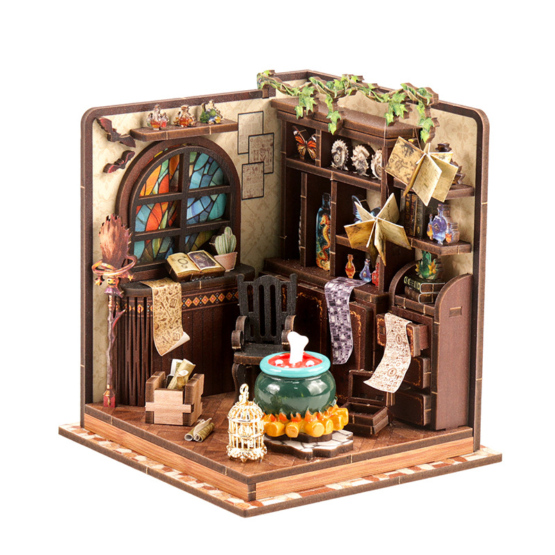 DIY 나무 미니어처 모델 키트 마법 물약 워크샵 카사 - Miniature Terrain Set 리뷰 및 가격