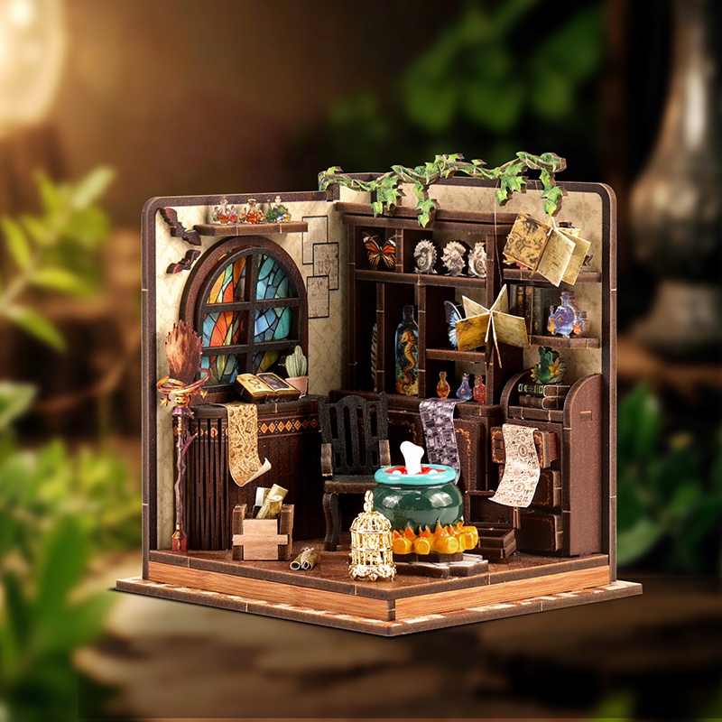 DIY 나무 미니어처 모델 키트 마법 물약 워크샵 카사 - Miniature Terrain Set 리뷰 및 가격