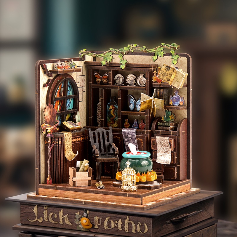 DIY 나무 미니어처 모델 키트 마법 물약 워크샵 카사 - Miniature Terrain Set 리뷰 및 가격